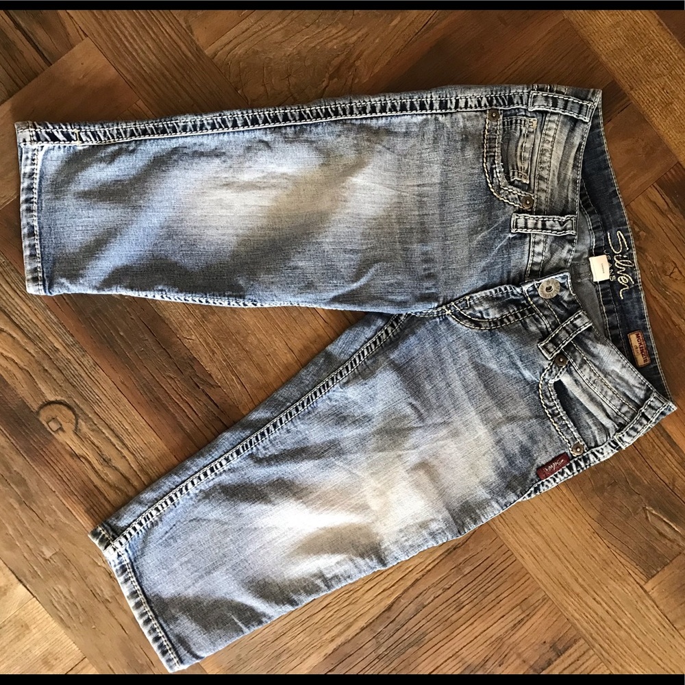 Silver women’s long shorts